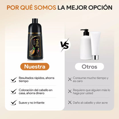 Shampoo Instantáneo Cubre Canas 3 en 1 Natural - Jengibre